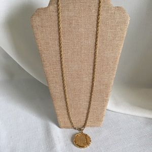 Vintage Avon Gold-Tone Bicentennial Coin Necklace